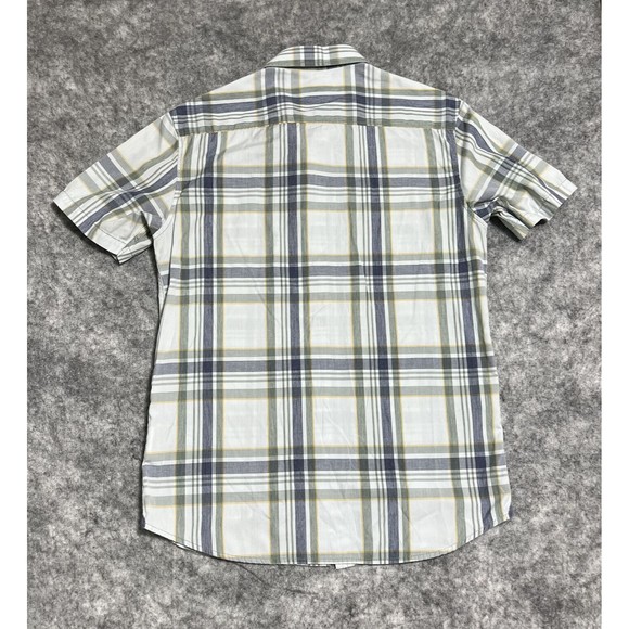 VANS Off The Wall Shirt Mens S Plaid Button Up Blue Pockets Skateboarding - Picture 3 of 17